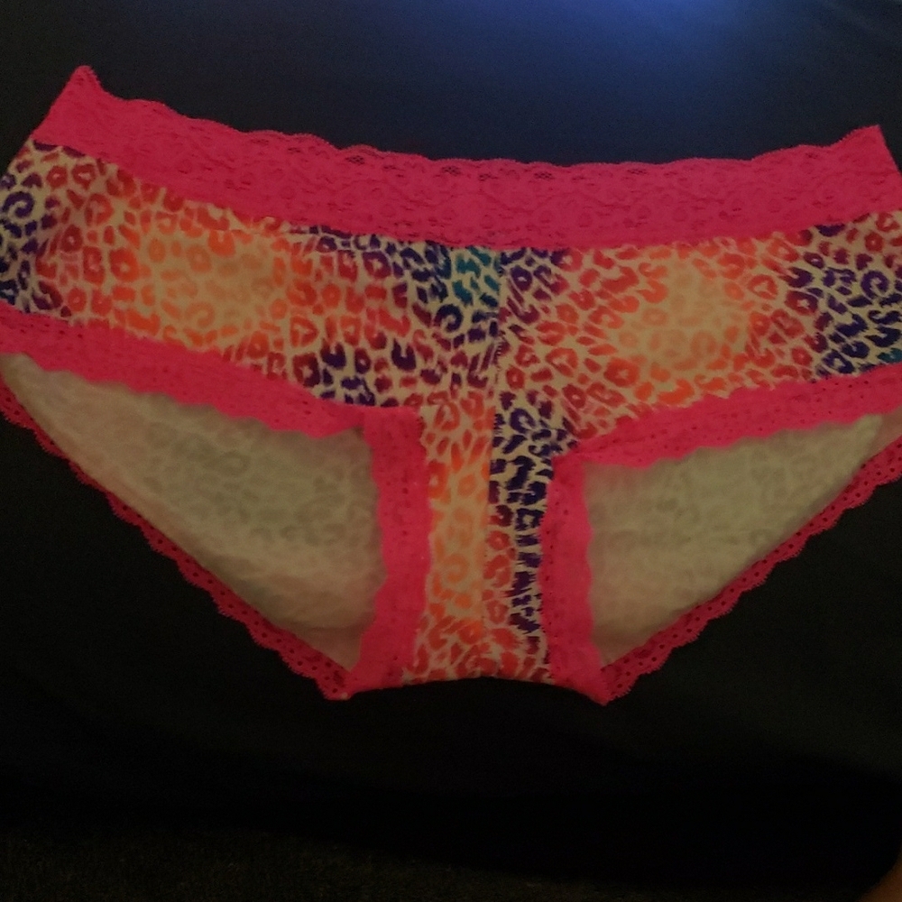 Colorful Leopard Print Cotton Trim Panties
